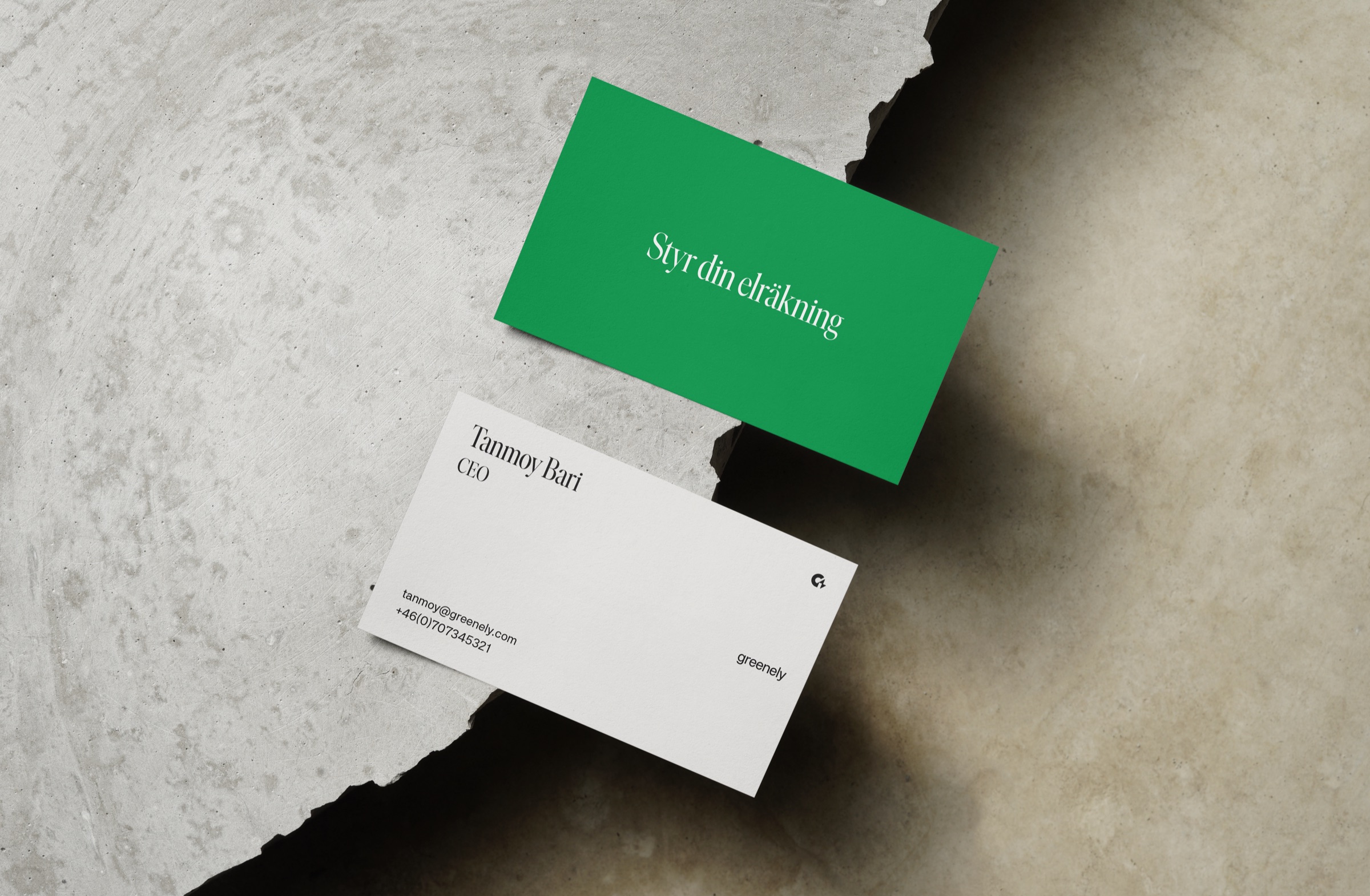 Greenely business cards
